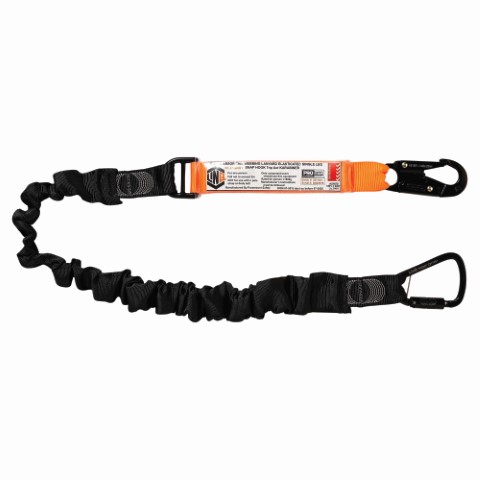 LINQ WEBBING LANYARD ELASTIC SNG LEG 1 X SNAP HOOK 1X T.A KARABINER